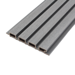 Slatted Composite Cladding | Stone Grey | 2500mm