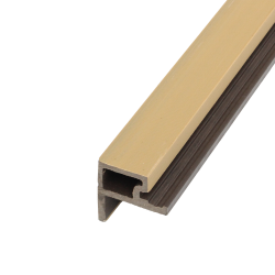 Slatted Cladding End Trim | Natural Oak | 2500mm