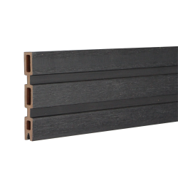 Slatted Fencing Top Board | Midnight Black | 1830mm