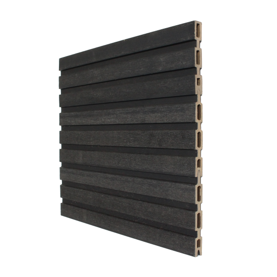 Slatted Fencing Top Board | Midnight Black | 1830mm
